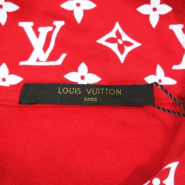未使用品 17AW ルイヴィトン LOUIS VUITTON ×Supreme シュプリーム LV Box Logo Hooded Sweat shirt HDY91WJIU モノグラム ボックスロゴス｜vectorpremium｜07