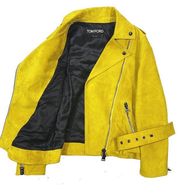 美品 トムフォード TOM FORD カシミヤ スエード バイカー 美品 トムフォード TOM FORD カシミヤ スエード バイカー