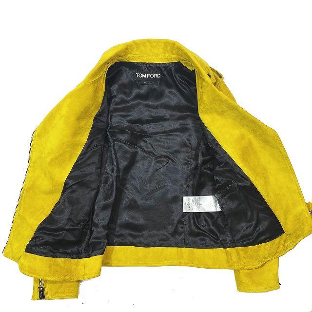 美品 トムフォード TOM FORD カシミヤ スエード バイカー 美品 トムフォード TOM FORD カシミヤ スエード バイカー