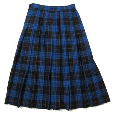 イヴサンローラン YVES SAINT LAURENT タータンチェック プリーツ 