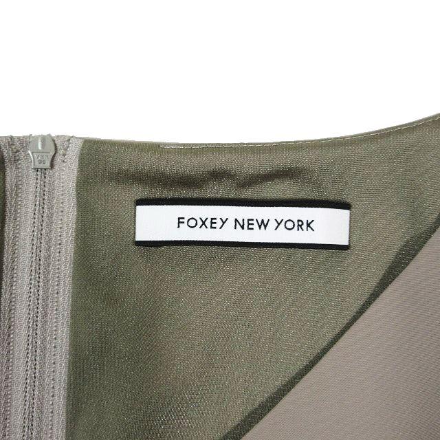 フォクシーニューヨーク FOXEY NEW YORK ワンピース ドレス 半袖 V