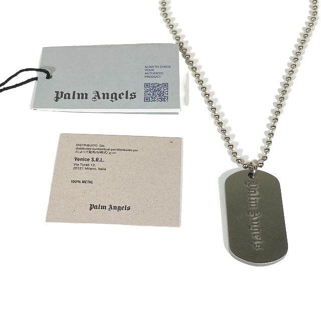 パームエンジェルス PALM ANGELS ネックレス ロゴ プレート ペンダント  