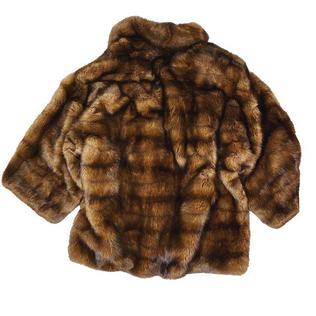 フェンディ FENDI 本毛皮 ミンク ハーフコート アウター オーバー 