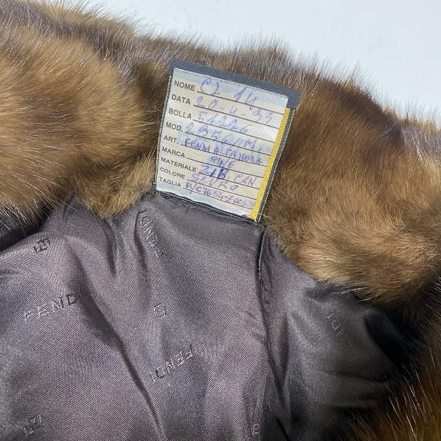 フェンディ FENDI 本毛皮 ミンク ハーフコート アウター 