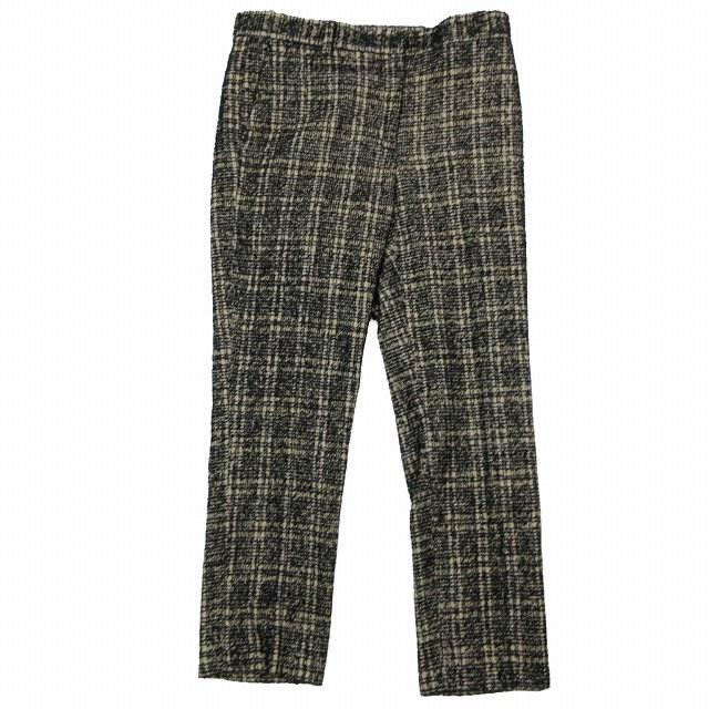 美品 デミルクス ビームス Demi-Luxe BEAMS チェック テーパードパンツ 