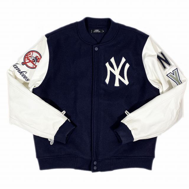 New York Yankees スタジャンPRO STANDARD ネイビー New York Yankees Pro Standard Womens NAVY Retro Classic Satin