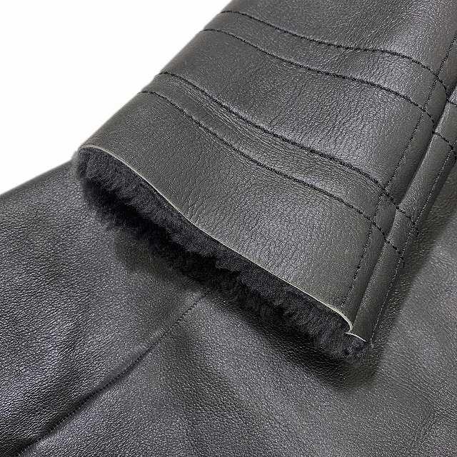 美品 1st avenue ファーストアベニュー 羊革 ラム ムートン コート  