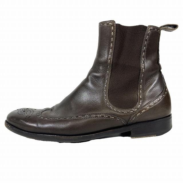 BOTTEGA VENETA ボッテガヴェネタ サイドゴア ウイングチップ ブーツ 