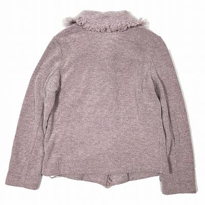 美品 ユキコハナイ YUKIKO HANAI ツイード ジャケット フリンジ付き 