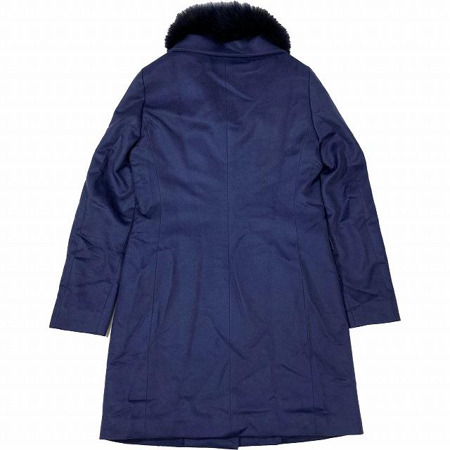 美品 ヘルノ HERNO カシミヤ100% フォックスファー襟 ロング