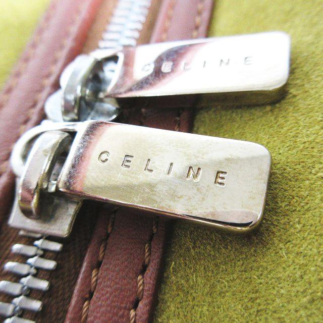 セリーヌ CELINE マカダム ハンドバッグ トートバッグ 総柄 スエード カバン CE00/12 カーキ レディース｜vectorpremium｜06