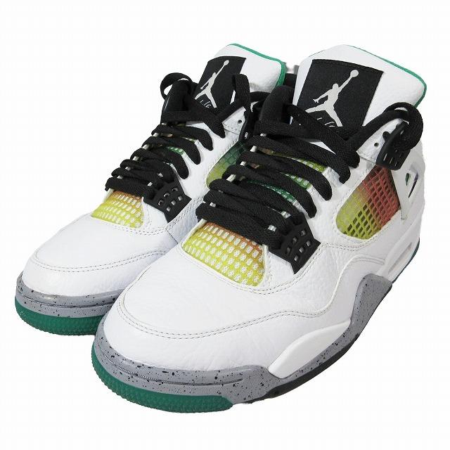 ナイキ NIKE WMNS AIR JORDAN 4 RETRO 27.0 WHITE BLACK-UNIVERSITY RED LUCID GREEN AQ9129-100/1 レディース メンズ ☆AA★｜vectorpremium｜02