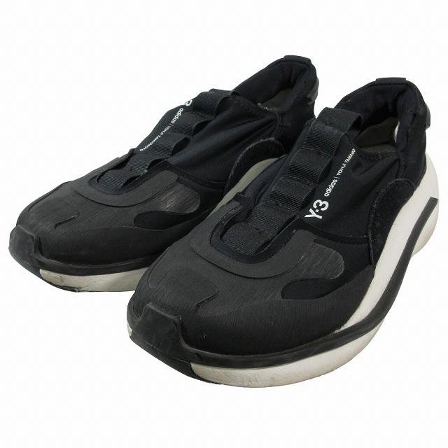 ワイスリー Y-3 ヨウジヤマモト アディダス YOHJI YAMAMOTO adidas QISAN COZY RUN スニーカー シューズ 23.5 黒 H05692/5▲B12 レディース｜vectorpremium｜02