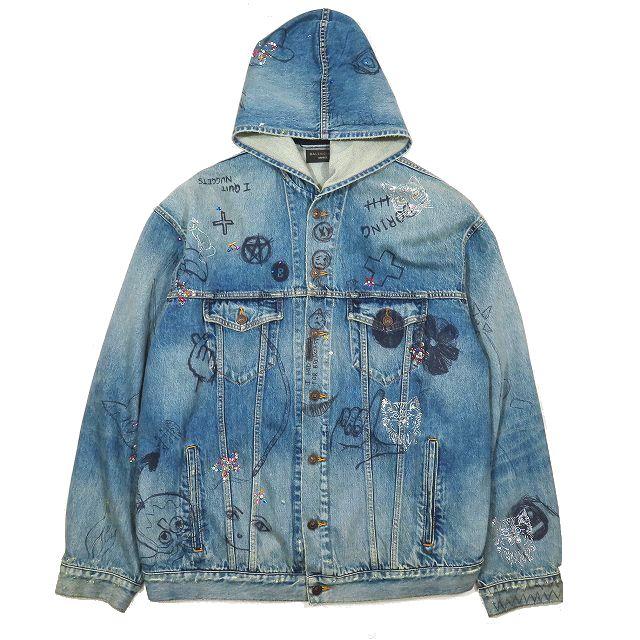 美品 22AW バレンシアガ BALENCIAGA ラインストーン グラフィティ 