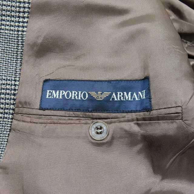 エンポリオアルマーニ EMPORIO ARMANI グレンチェック スーツ セットアップ テーラードジャケット  グレージュ ブラック｜vectorpremium｜06