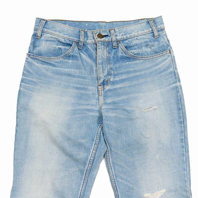 ノーウォス NOWOS フレア デニム ジーンズ カットオフ ワイドパンツ M 