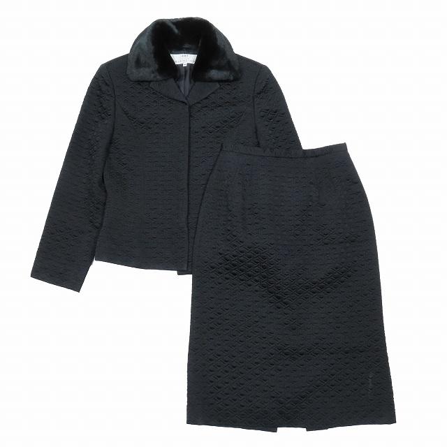 美品 バレンシアガ BALENCIAGA ブラックフォーマル スーツセットアップ 