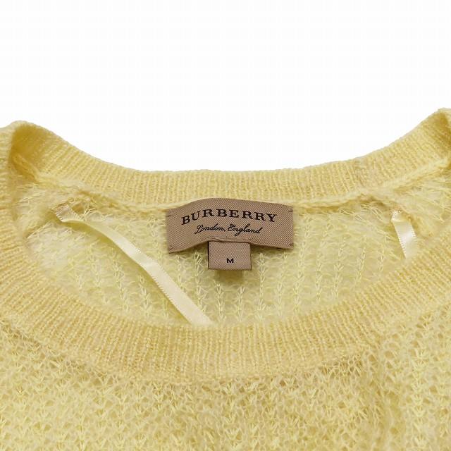 バーバリー BURBERRY モヘアニット セーター 長袖 ラウンドネック 