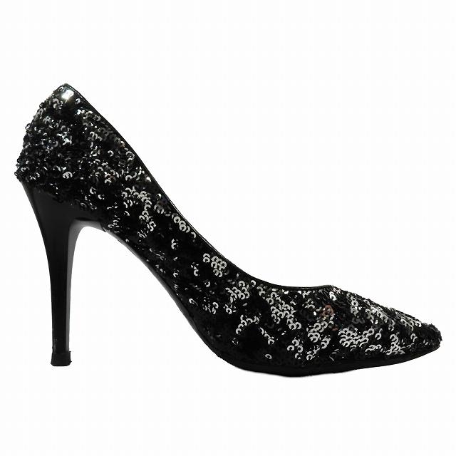 ルイヴィトン LOUIS VUITTON スパンコール パンプス ポインテッド 