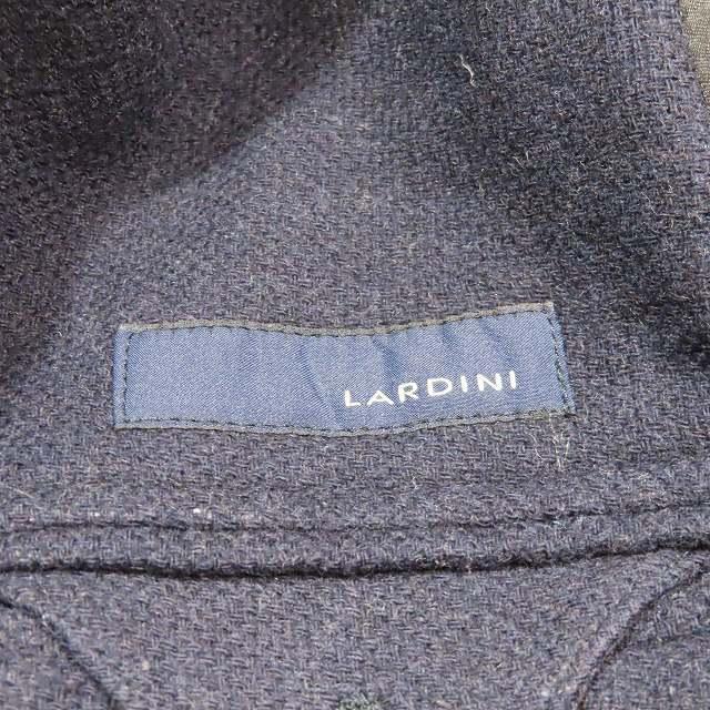【極美品】ラルディーニ チェスターコート ネイビー 44 ラルディーニ LARDINI チェスターコート ブレザー ミドル丈 花