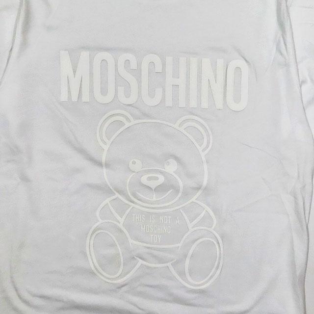 モスキーノ MOSCHINO ホワイトベア プリント Tシャツ カットソー トップス 半袖 231ZRV07302041 白 ホワイト メンズ レディース｜vectorpremium｜03