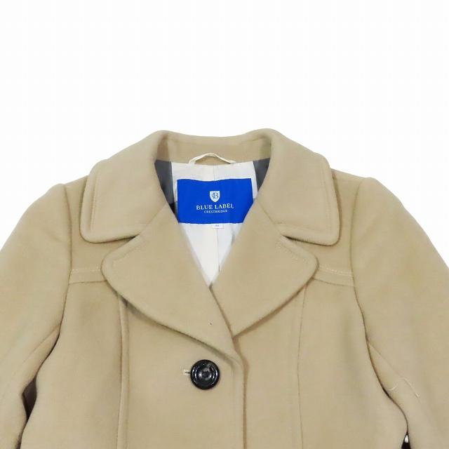 ブルーレーベル クレストブリッジ ウールコート 38 チェック裏地 冬コート ブルーレーベルクレストブリッジ BLUE LABEL CRESTBRIDGE ウール