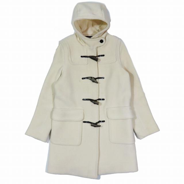 美品✨INVERTERE　ダッフルコート　ヘリンボーン　クリーム　ロング丈　32 美品✨INVERTERE ダッフルコート ヘリンボーン クリーム ロング丈 32