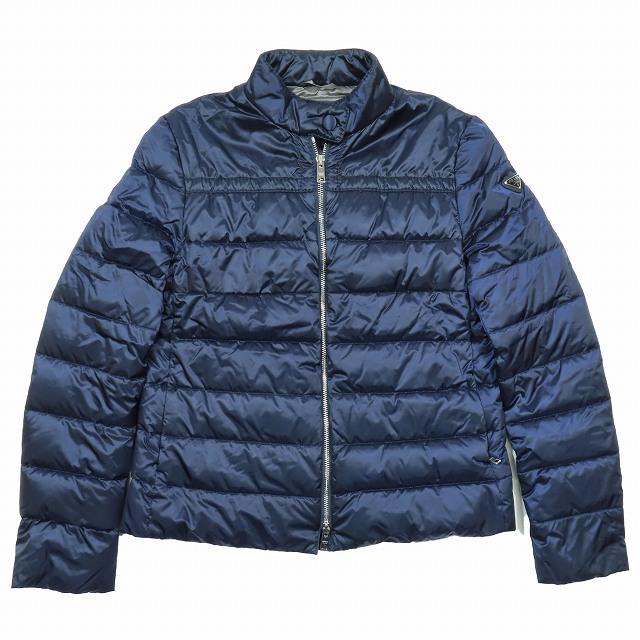 プラダ ジャケット ジャンパー ネイビー 40 三角ロゴプレート プラダ ジャケット ジャンパー ネイビー 40 三角ロゴプレート