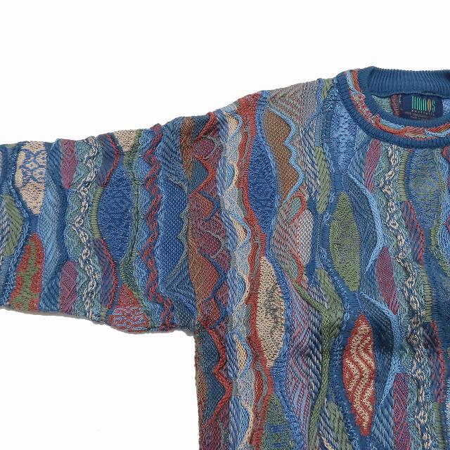 リムノス LIMNOS 3Dニット 立体編み セーター クルーネック 長袖