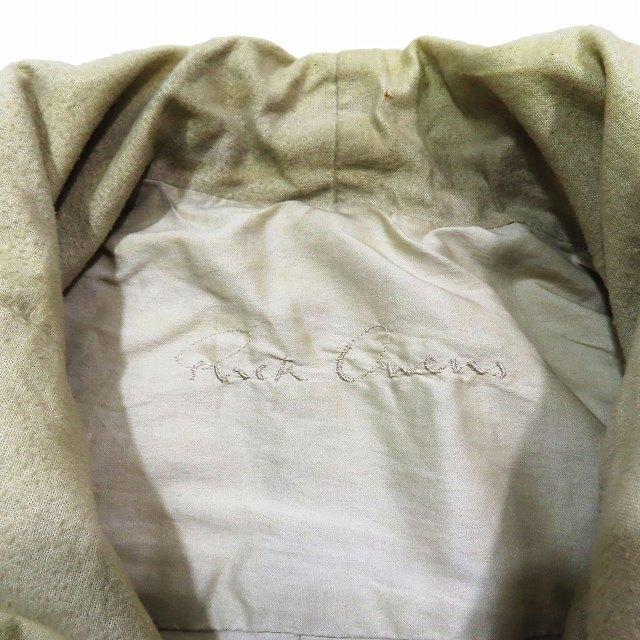 リックオウエンス Rick Owens リブニット 切替 ラムレザー ライダース 