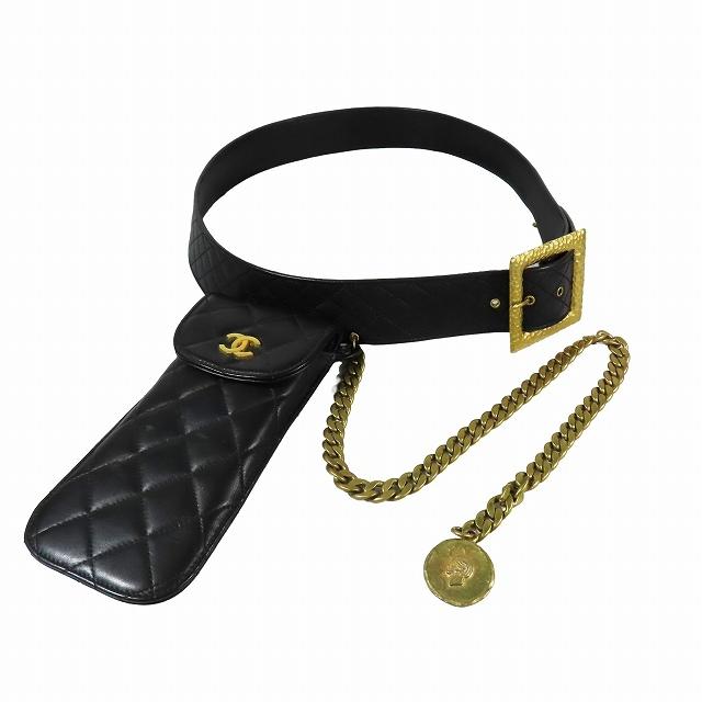 CHANEL / マトラッセ ウエストポーチ ココマーク チェーンベルト