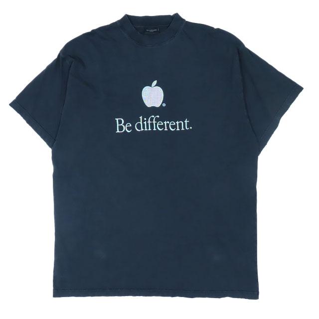BALENCIAGA 22AW バレンシアガ Be different Tee アップル ロゴ BALENCIAGA 22AW バレンシアガ Be different Tee アップル ロゴ