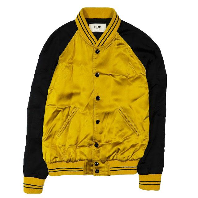CELINE】テディブルゾン ナイロンジャケット スタジャン スカジャン ロゴ
