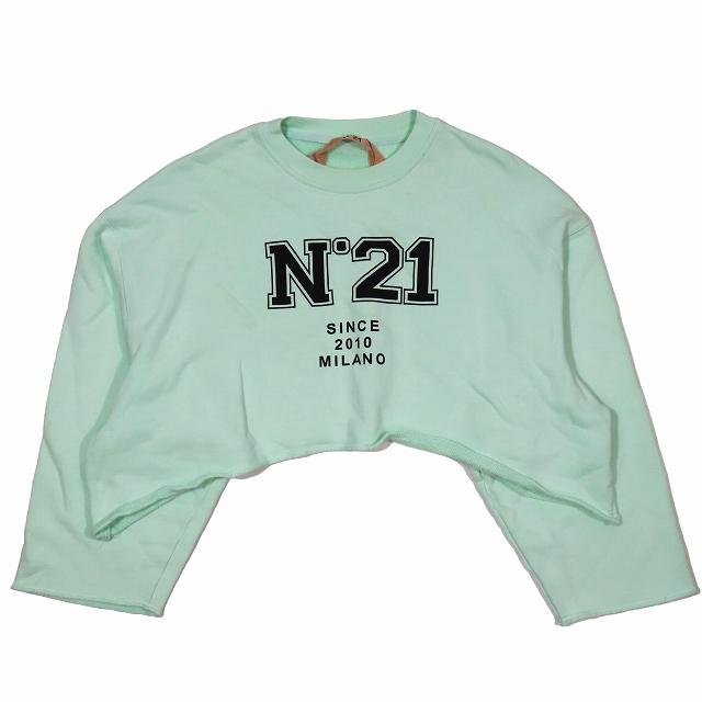 22SS ヌメロヴェントゥーノ N°21 スペシャル クロップ スウェット  