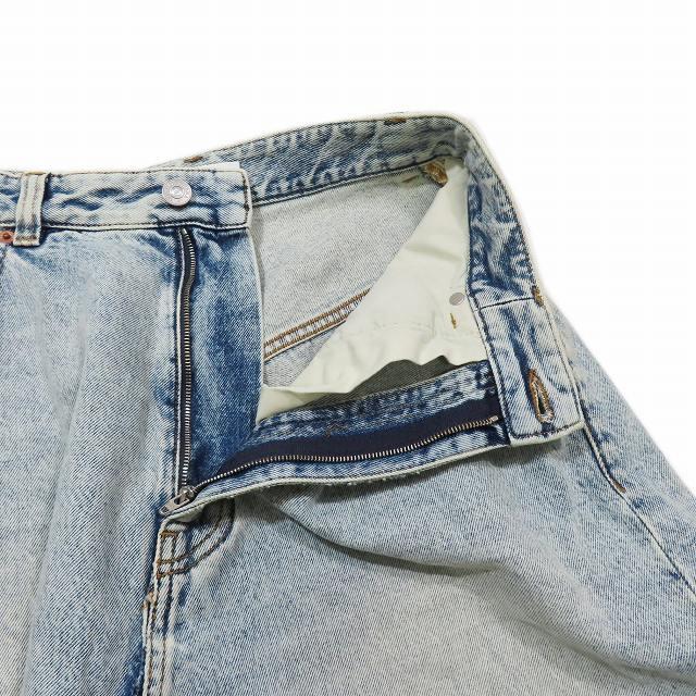 美品 22AW バレンシアガ BALENCIAGA Pull-Up Skirt デニムスカート  