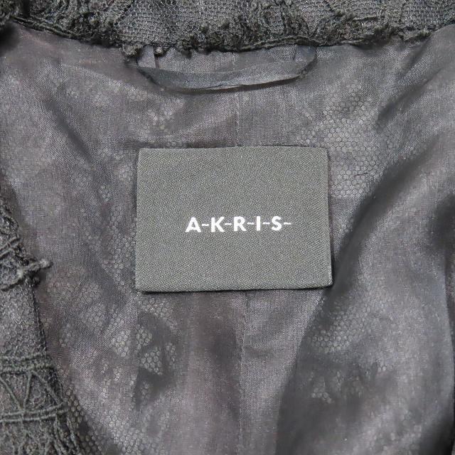 アクリス AKRIS 総レース テーラードジャケット ブレザー ショート丈 