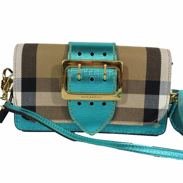 BURBERRY バーバリー ノバチェック スモール バックルバッグ