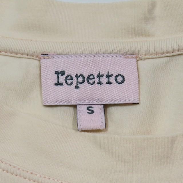 美品】Lepetto ピンクリボン付きノースリーブトップス レペット