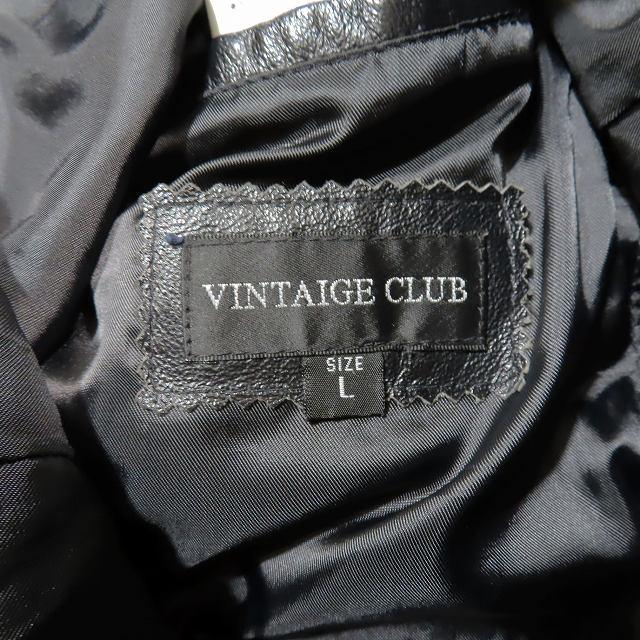 VINTAGE CLUB ヴィンテージクラブ 豚革 レザー テーラード VINTAGE CLUB ヴィンテージクラブ 豚革 レザー テーラード