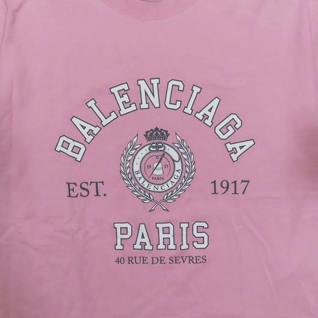 BALENCIAGA（バレンシアガ） カレッジロゴ ミディアムフィット 半袖 T