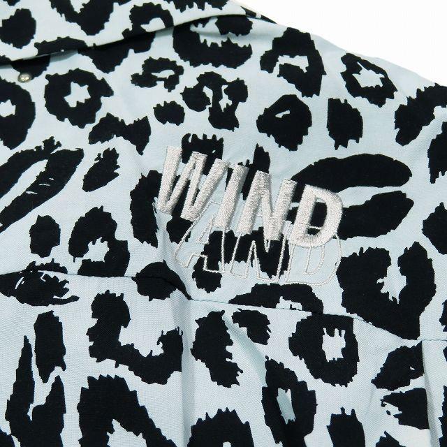 美品 24SS MINEDENIM × WIND AND SEA LIPS LEOPARD PRINT OPEN COLLAR 