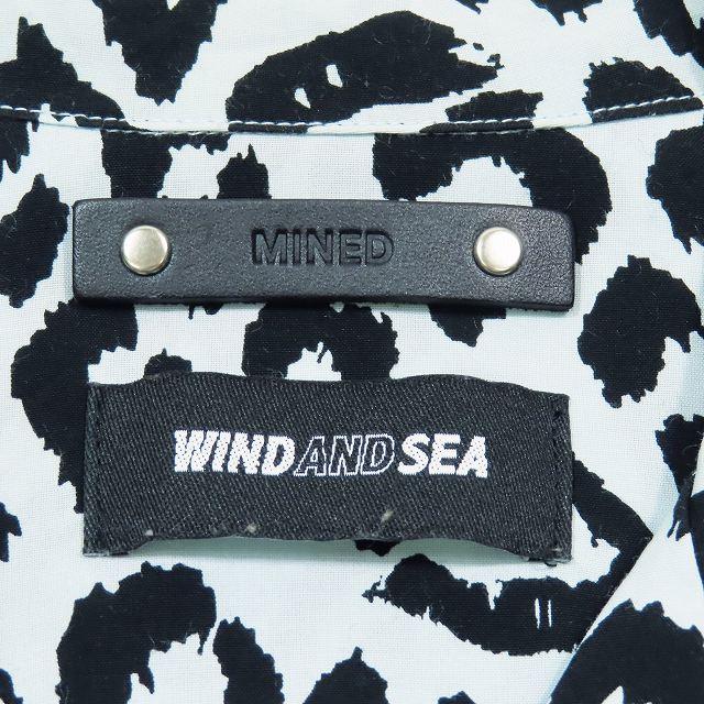 美品 24SS MINEDENIM × WIND AND SEA LIPS LEOPARD PRINT OPEN COLLAR 