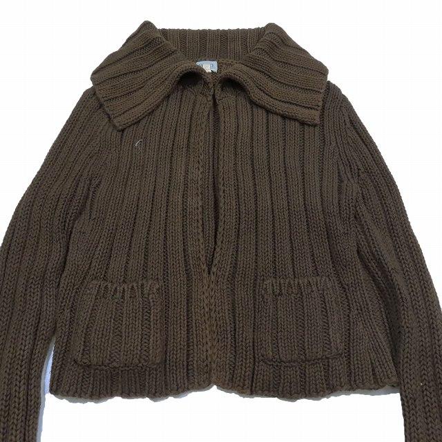 フォクシー FOXEY コットン ニット カーディガン ショート丈 トップス 