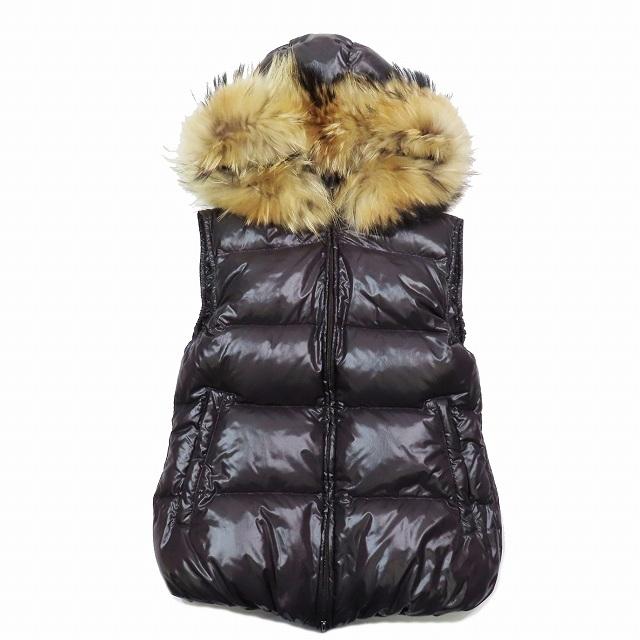 美品 デュベティカ ダウン ベスト ダウン90% ラクーンファー 40号