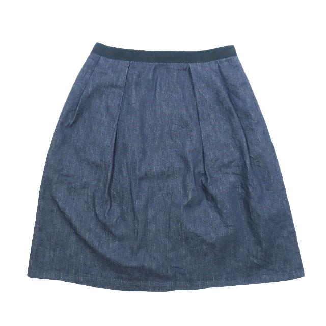 フォクシーニューヨーク FOXEY NEW YORK デニムスカート フレア 膝丈 
