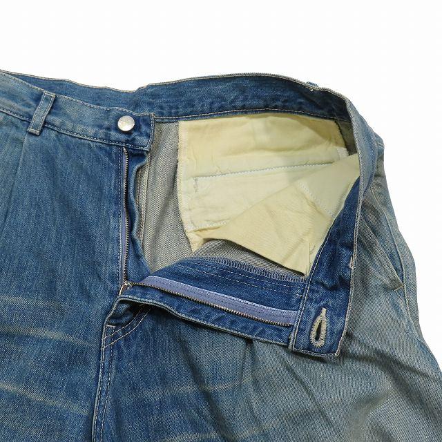 23AW グラフペーパー Graphpaper Selvage Denim Two Tuck Pants デニム 
