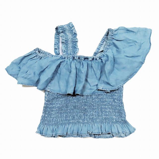 23SS ダイアグラム Diagram オフショル シャーリングデニムトップス  