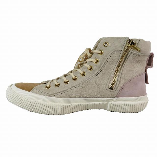 極美品 スピングルムーブ SPINGLE MOVE SP-1808 Beige サイドジップ 