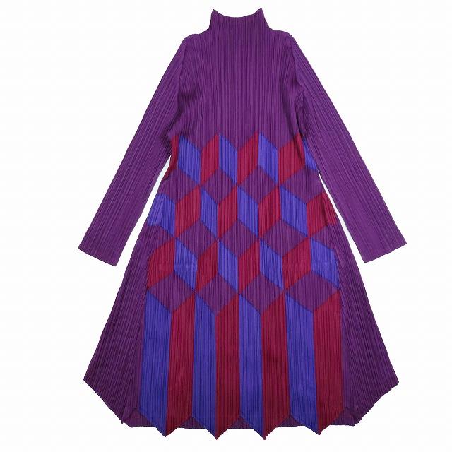 美品 17AW プリーツプリーズ PLEATS PLEASE イッセイミヤケ パッチ  