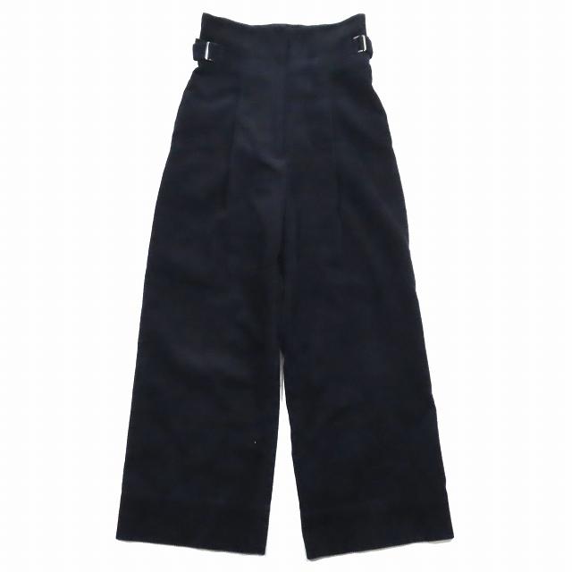 18AW ラウタシー Lautashi コーデュロイ ワイドパンツ ベルト 